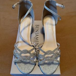 Silver Block Heels